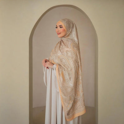 Cashew Printed Ethnic Style Scarf Shawl For Women gogodiggity