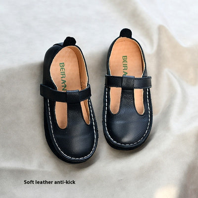 Children's Genuine Leather Soft Calf Leather Shoes Casual Baby Shoes gogodiggity