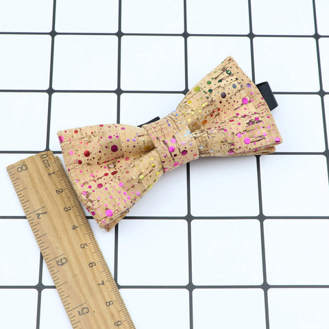 New Design Cork Wood Fashion Parent-Child Bow Ties Novelty Handmade Solid Neckwear Wedding Party Gift Accessories Men Bowtie gogodiggity