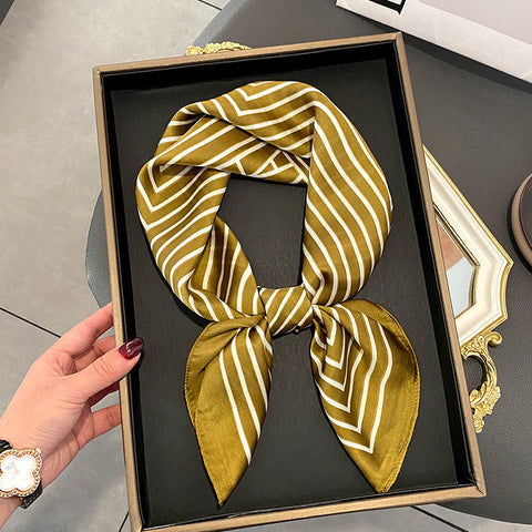 Stewardess Neck Protection Business Wear Matching Shirt Thin Scarf gogodiggity
