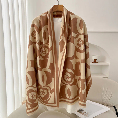 Retro High Sense Artificial Cashmere Scarf gogodiggity
