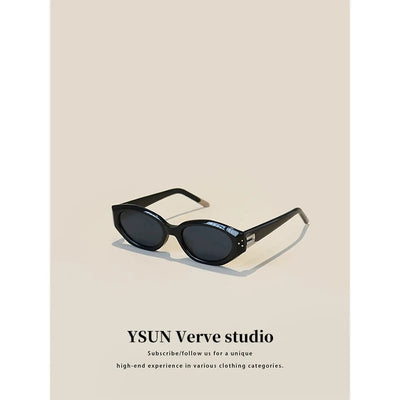 2024 New GM Sunglasses Women, Cat Eye Narrow Frame High-End Acetate DADA Sunglasses UV400 Protection gogodiggity