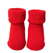 Baby Accessories Baby New Year Socks Girl Newborn Cute Warm Red Socks for Baby Girl 2 Years Non-slip Floor Cotton Children Socks gogodiggity