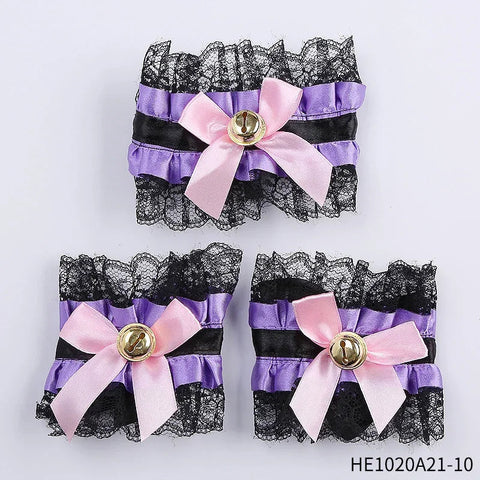 Womens Halloween Maid Lace Cat Ear Headband Hair Accessories Cat Ear Headband Long Tassel Japanese Animation Cosplay Accessories gogodiggity