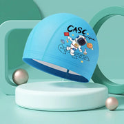 Girls Swimming Cap Cartoon Cute Waterproof High Elastic Ear Protection Swimming Hat for Children Boys Kids Swimming Accessories gogodiggity