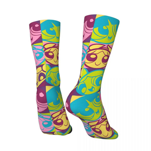 The Powerpuff Girls Stockings Couple Socks Soft Trendy Socks Winter Cycling Non Slip Graphic Socks Gift gogodiggity