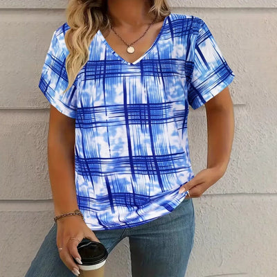 Summer New Casual Multicolor Design Women's T-shirt gogodiggity