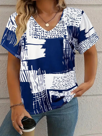 Summer New Casual Multicolor Design Women's T-shirt gogodiggity