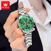OLEVS Women Watch 5632 Elegant Original Quartz Watches Multifunctional Chronograph Watches For Women Set Bracelet Watch Reloj gogodiggity