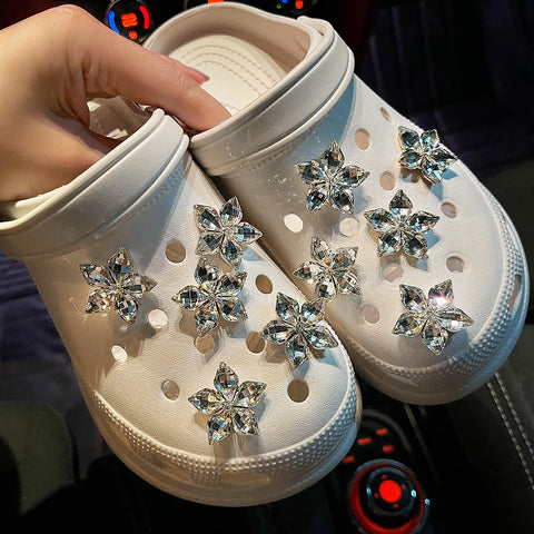 Shoe Buckle Shoes Flower Slippers Sandal Accessories gogodiggity