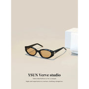 2024 New GM Sunglasses Women, Cat Eye Narrow Frame High-End Acetate DADA Sunglasses UV400 Protection gogodiggity