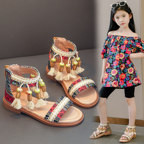 Summer Ethnic Style Retro Children's Roman Sandals gogodiggity