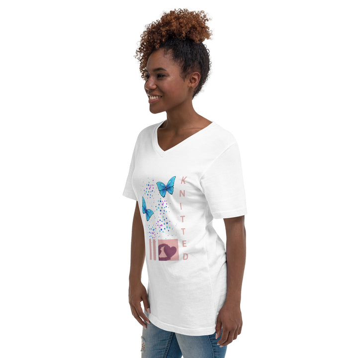 Unisex Short Sleeve V-Neck T-Shirt gogodiggity