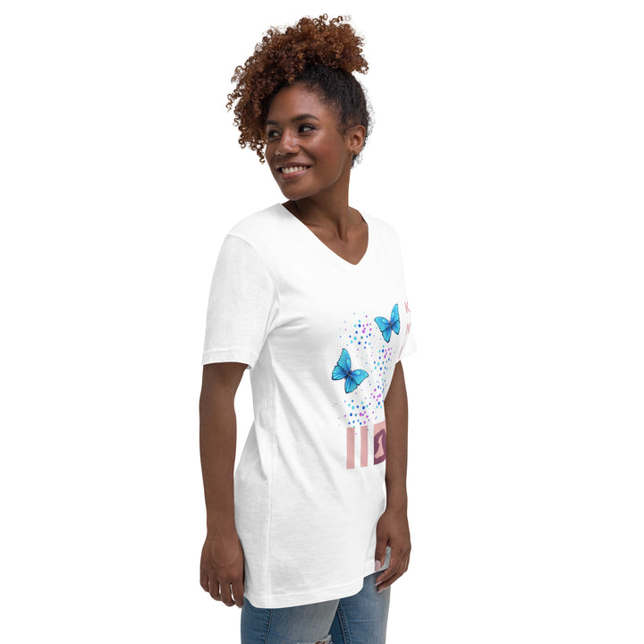 Unisex Short Sleeve V-Neck T-Shirt gogodiggity